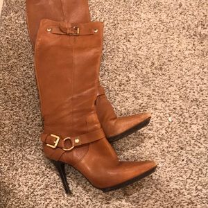 Michael Kors To the knee leather boots